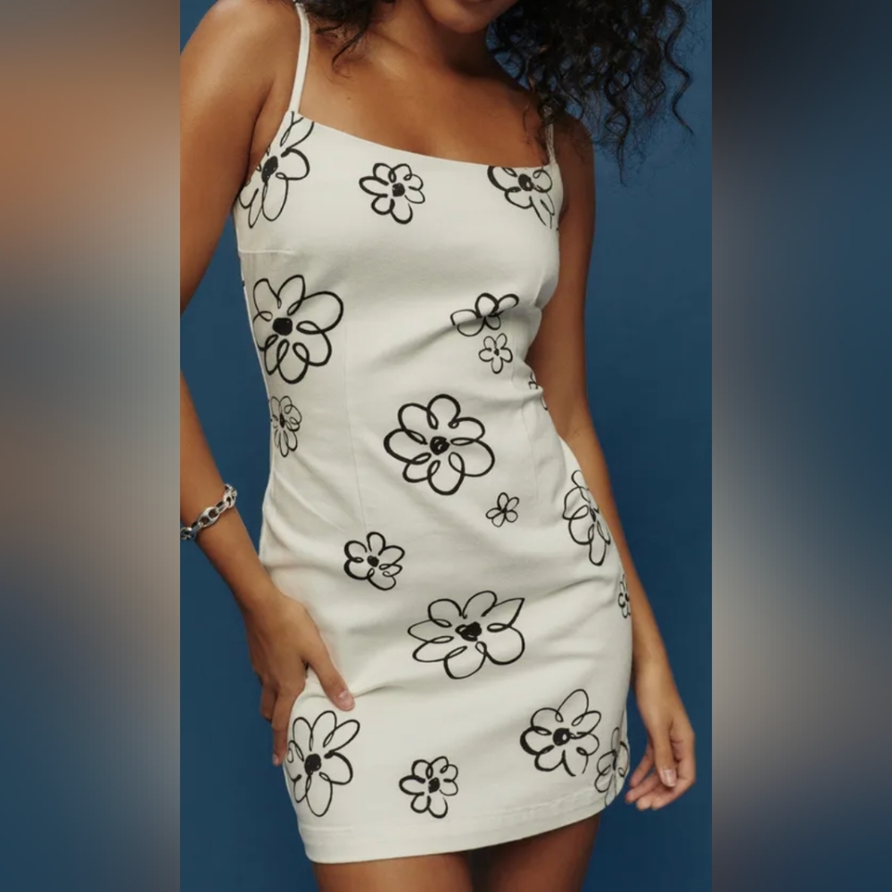 Reformation Delphinia White Denim Dress size 2